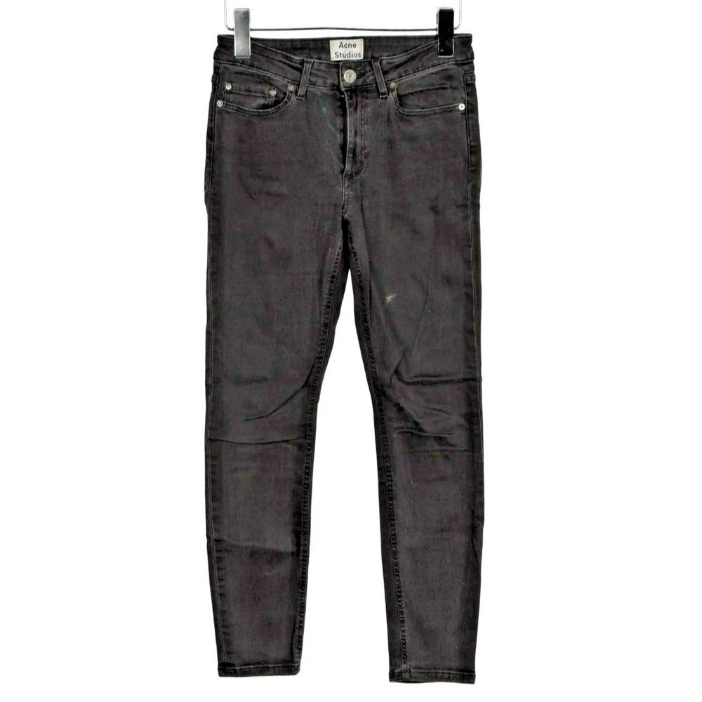Acne Studios Skin 5 Used Black Denim Jeans Women's Size 27‎